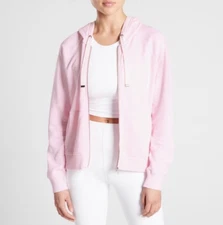 ATHLETA WOMEN'S LIGHT PINK LONG SLEEVE SUNDOWN HOODIE SWEATSHIRT JACKET Sz XS