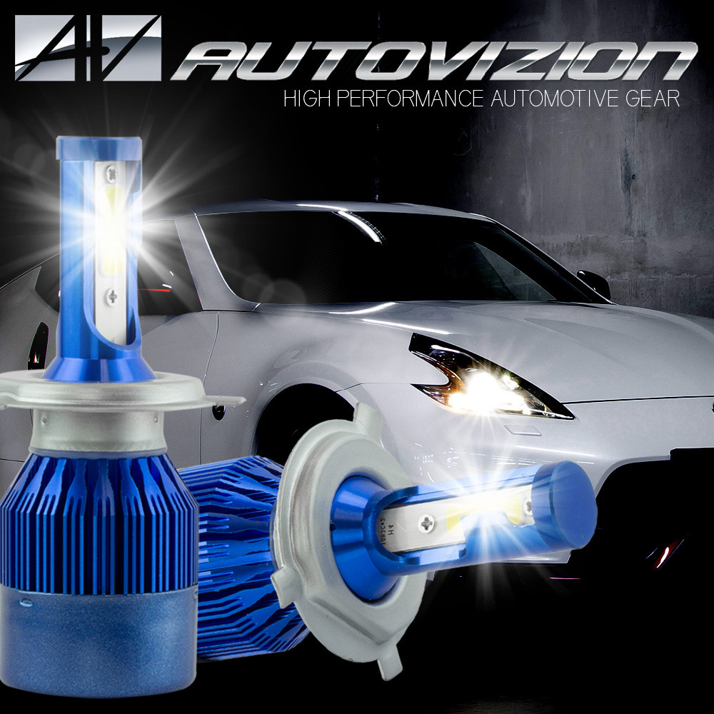 AUTOVIZION LED Headlight Conversion Kit H4/9003 6000K Hyper White For 2003-2005 Honda Pilot