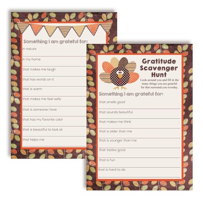  I Am Grateful For  Gratitude Scavenger Hunt Thanksgiving Fill In Game Cards,...