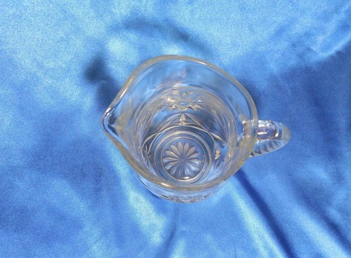 JARRA PEQUEÑA DE VIDRIO PRECORTADO EAPC ANCHOR HOCKING STAR OF DAVID - Imagen 4 de 5