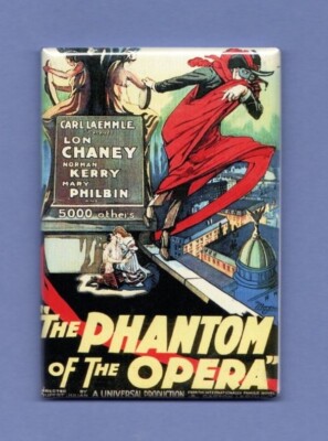 THE PHANTOM OF THE OPERA *2X3 FRIDGE MAGNET* MOVIE POSTER SILENT HORROR 7417