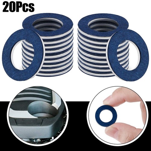 MEAJOO 10 PCS Engine Oil Drain Plug Gasket Crush Washer Replacement For M16 11137546275 Gasket Ring Fits For Mini Cooper, R56, Clubman, Cabrio, Coupé, Roadster, Countryman, Paceman