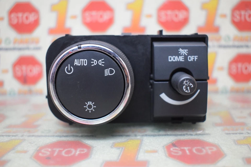 Interruptor de lámpara de atenuador de faros Chevrolet Suburban 1500 2004-2014 25858426 OEM Foto 2 de 4