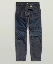 New $240 G-Star 5620 Elwood 3D Loose Jeans Men's 33 x 30 Indigo Blue Knee Cinch