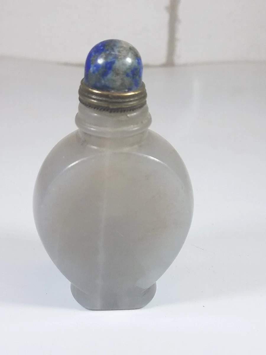 灰色玛瑙主要古董中国鼻烟壶| eBay