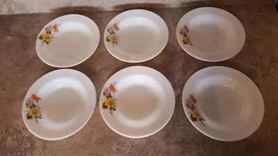 Vintage JAJ Pyrex Autumn Glory Suppen-/Dessertschalen 22 cm Durchmesser x 6