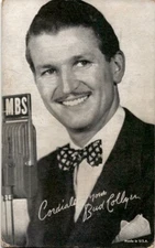 Vintage Penny Arcade Card 5 X 3 Bud Collyer Announcer