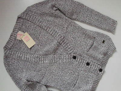 QUIKSILVER  Women  NASHES  Strickjacke  Cardigan  Grau  Hellgrau  Gr. XS  Neu