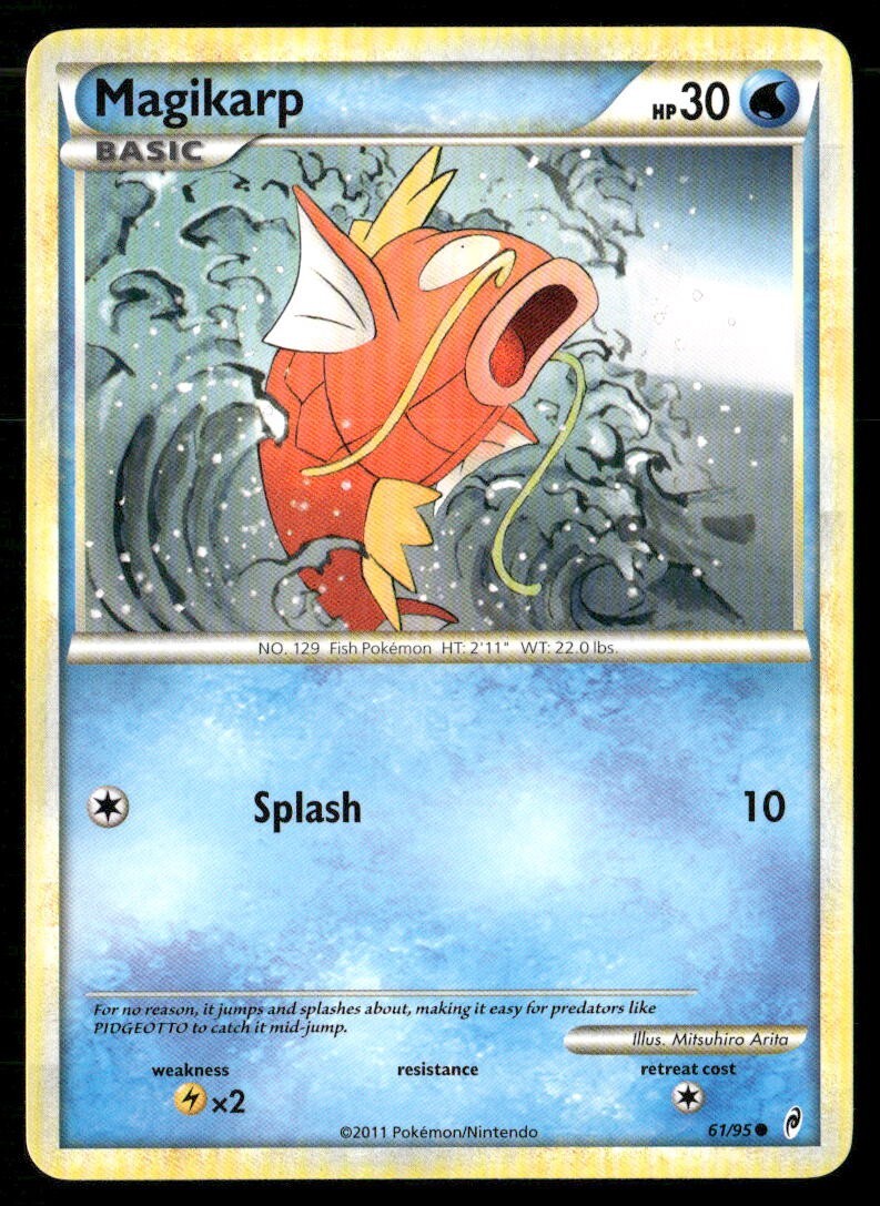 2011 Call of Legends Set Pokemon Card 061  Magikarp LP