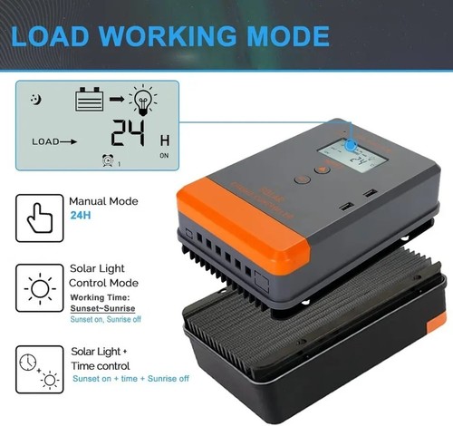 40A MPPT Solar Charge Controller 12V 24V Camper van RV Off Grid Lithium Battery - Picture 5 of 8