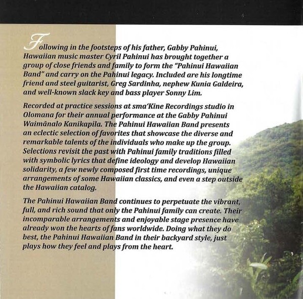 PAHINUI HAWAIIAN BAND - ORIGINAL HAWAIIAN (CD) *NEW* | eBay