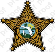 STICKER SHERIFF MANATEE COUNTY BRZ
