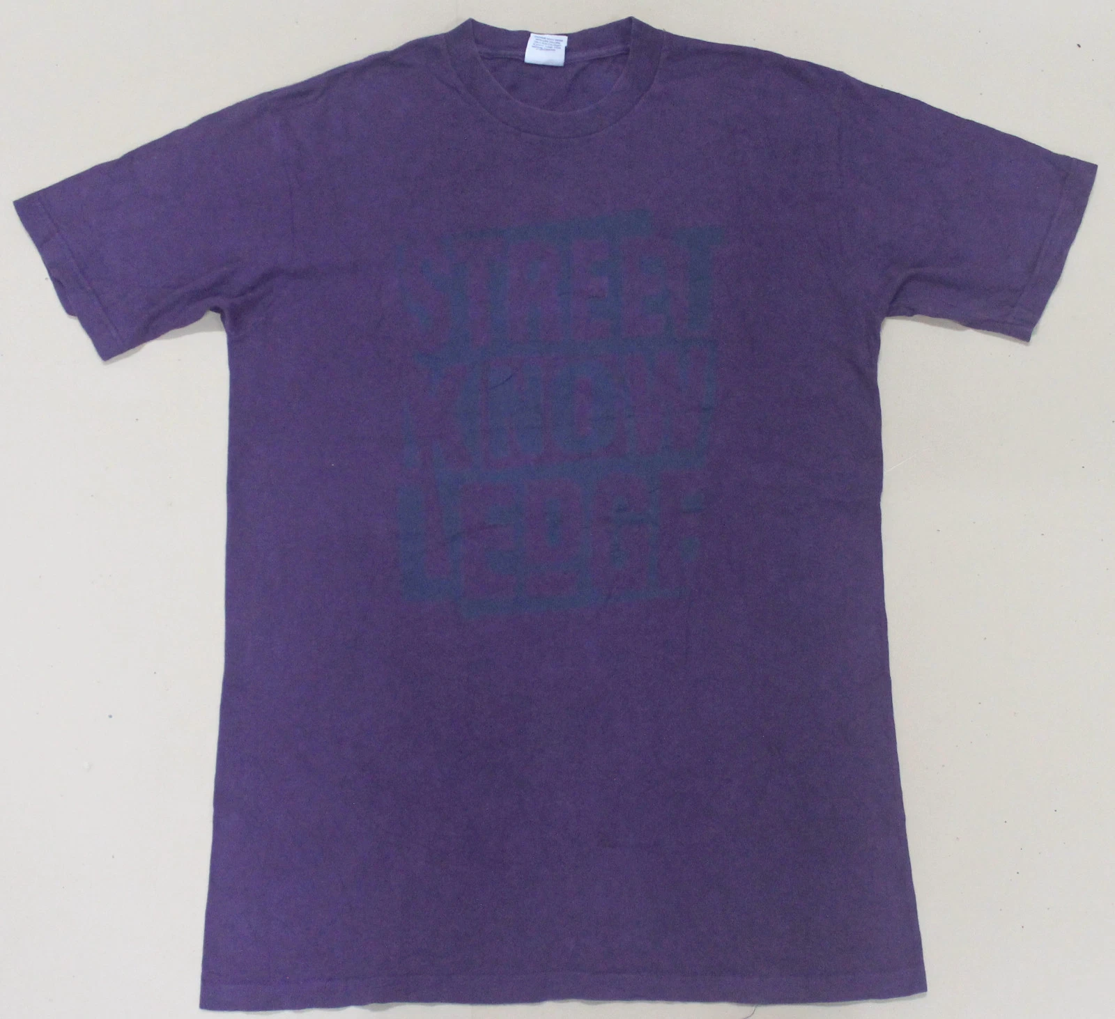 RARE OG SUPREME STREET KNOWLEDGE T SHIRT BOÎTE LOGO LETTRE