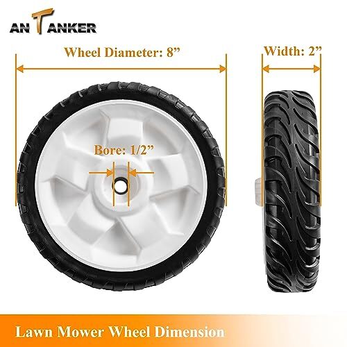 Ruota Anteriore Tosaerba 8×2″ – Adatta A Toro 22″ Riciclatore E Stens 205-360