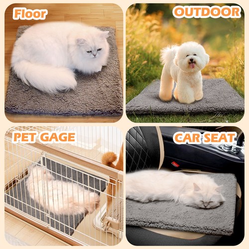 Pet Heating Pad Cats Electric Outdoor Dog Warming Bed Mat with Chew Resistant US - Picture 9 of 14
