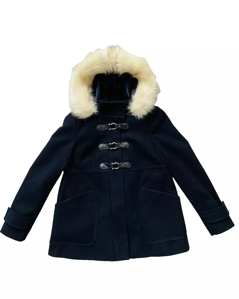 Navy blue discount topshop coat