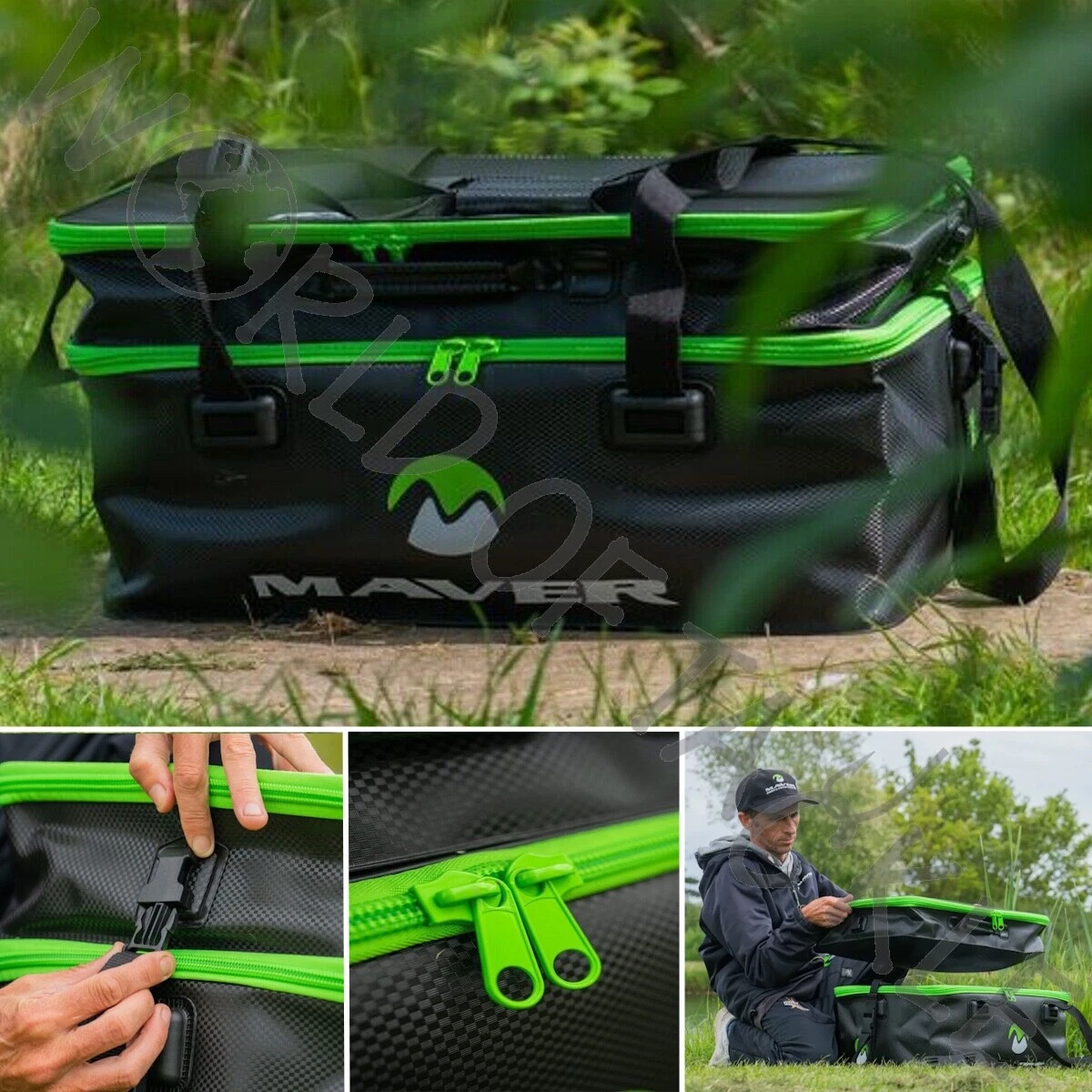 Custodia accessori con cerniera Maver EVA bagaglio da pesca TUTTE LE