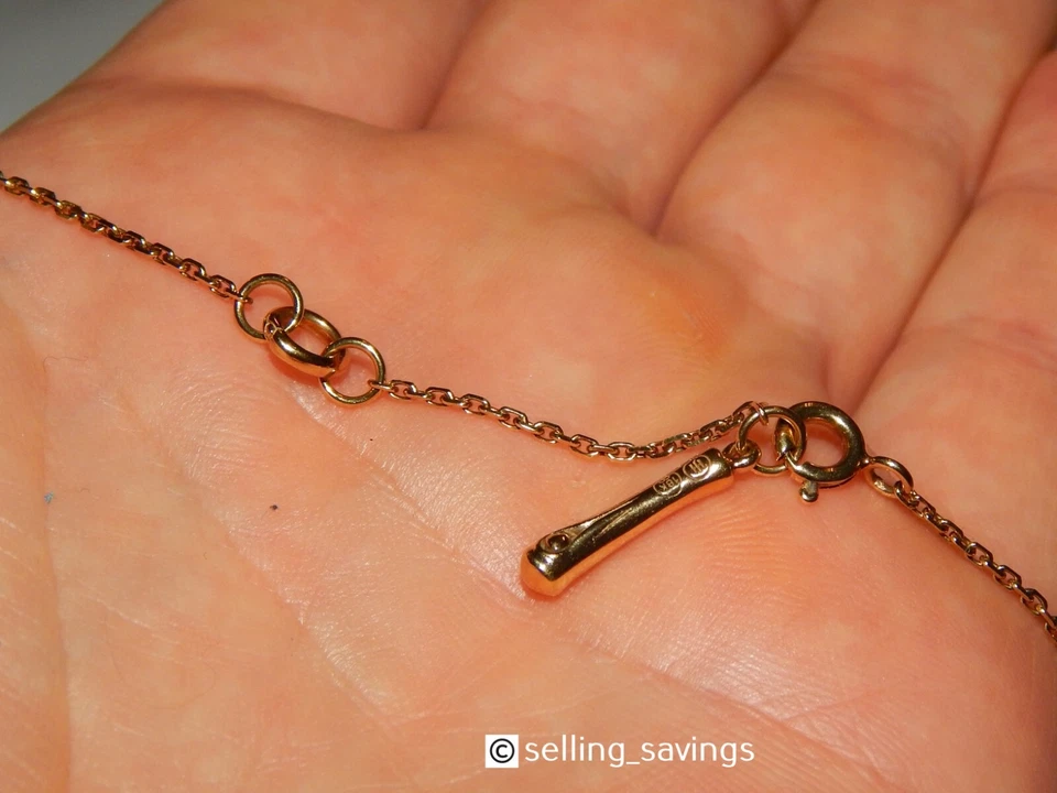 COLLAR ESLABONES BAMBÚ AJUSTABLES ORO AMARILLO 18K JOHN HARDY DIAMANTE 12 BAMBÚ Foto 4 de 4