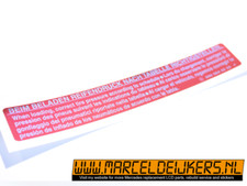 Mercedes aufkleber beim beladen 0005845039 w201 w124 w123 w107 W126 R129 W140