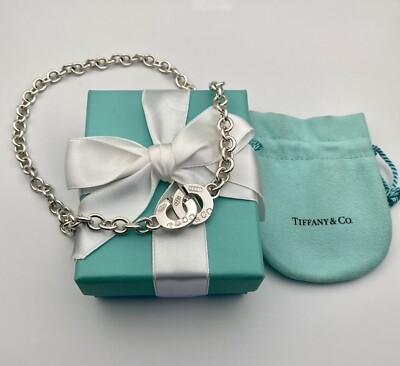 Tiffany & Co Silver 1837 Interlocking Circle Clasp Toggle Link