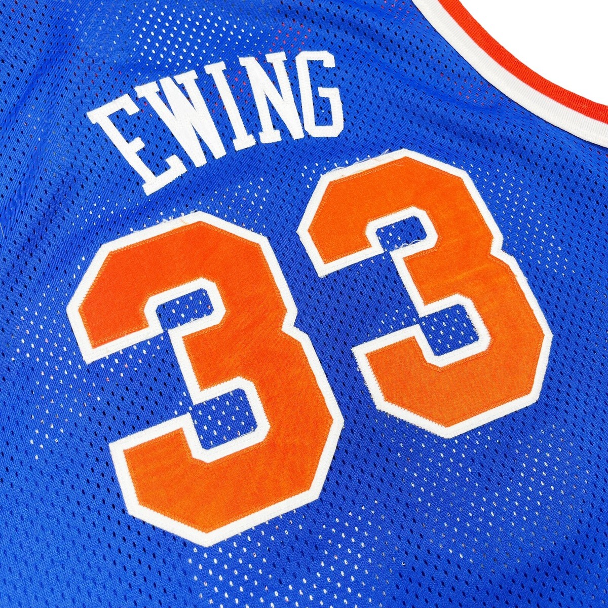 VTG RARE NEW YORK KNICKS #33 EWING AUTHENTIC CHAMPION BASKETBALL