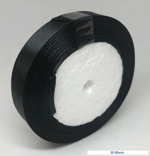 10mm 15mm 20mm 25mm Width - 22 Metres Single Sided Satin Ribbon Roll UK Free P&P - Picture 23 of 24
