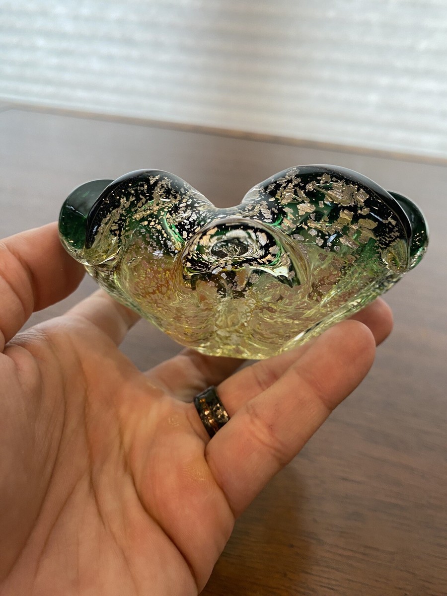 よ*ー様 Murano Green and Gold VETRO ARTISTI VR Vecchia
