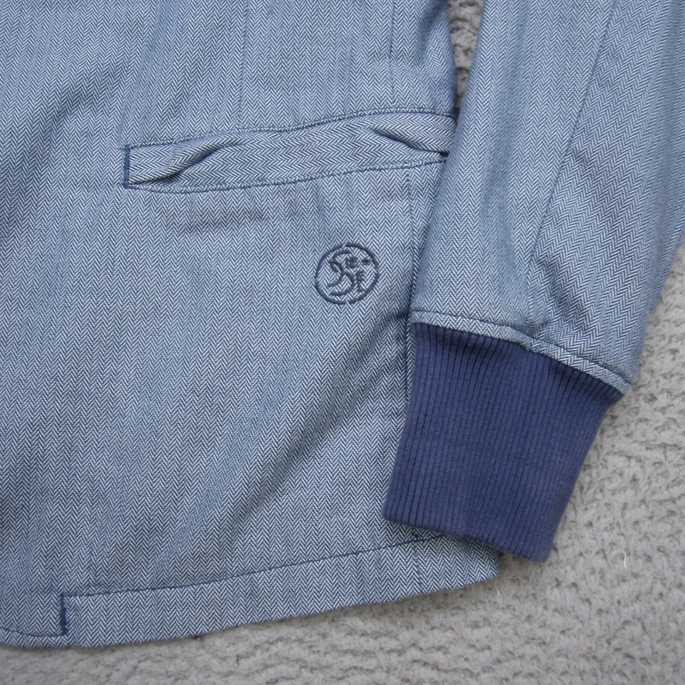 Chaqueta Diesel Para Hombres XL Azul Aislado Forrado Blazer Abrigo Deportivo Informal Exterior Preppy Foto 3 de 4