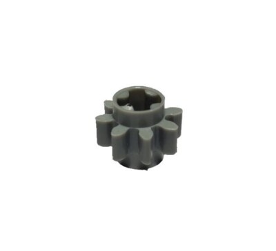 Lego 3647 Technic Gear 8 Tooth Light Gray