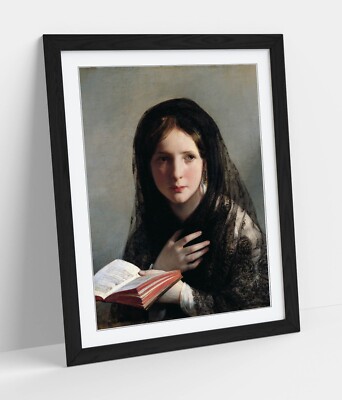 LOST IN DREAMS VON FRIEDRICH VON AMERLING - GERAHMTES KUNST POSTER PAPIERDRUCK