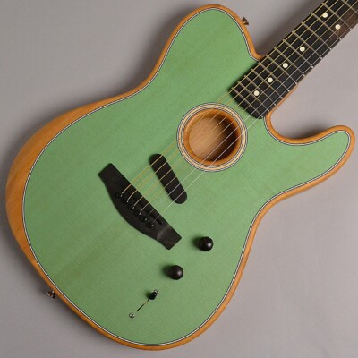 New Fender AMERICAN ACOUSTASONIC TELECASTER/Surf Green Acoustic