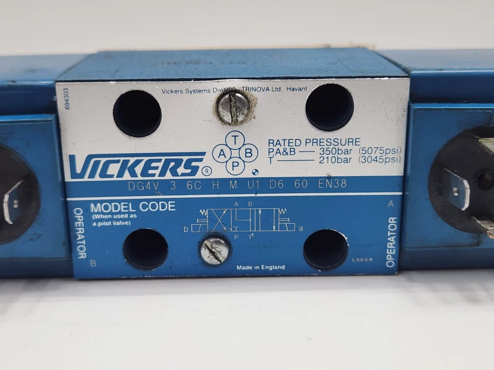 VICKERS DG4V 3 6C H M U1 D6 60 EN38 Richtungssteuerungsventil 507834 - Bild 2 von 4