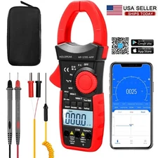 6000 Counts Digital Clamp Meter Multimeter True RMS AC DC Current Volt Amp Meter