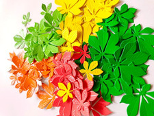 200 Leaves, Die Cut Leaf Shapes,scrapbook cards Embellishments