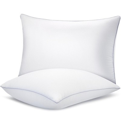 Bed Pillows for Sleeping 2 Pack, Standard Size Pillows Set of 2,Down Alternat...