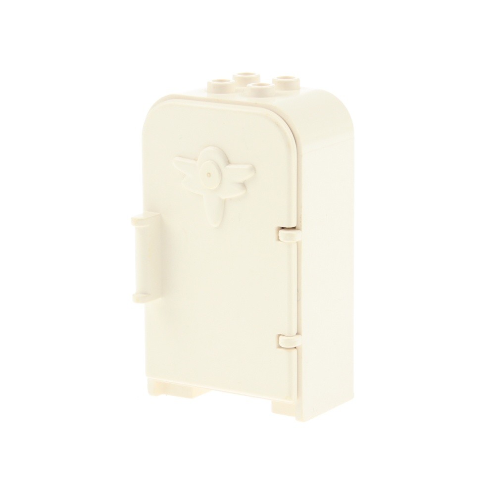 1x lego Fabuland Furniture Refrigerator 3x4 Cream White Door Grip Kitchen House