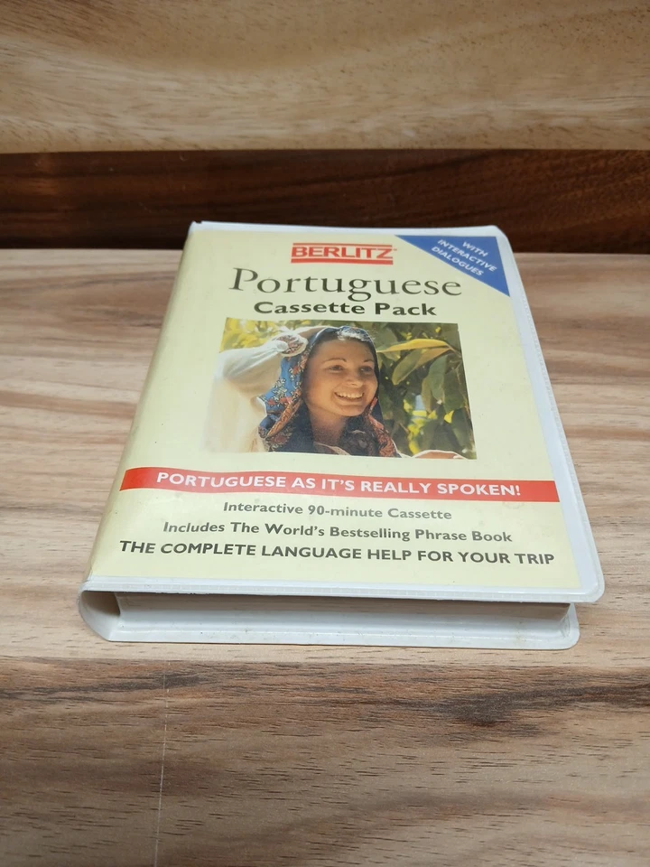 Berlitz Portuguese Cassette Pack 90-Minute Cassette + Phrase Book Dictionary - Image 4 of 4