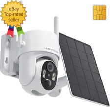 4G LTE Cellular Security Camera No Internet Needed Solar No Wifi Security Camera