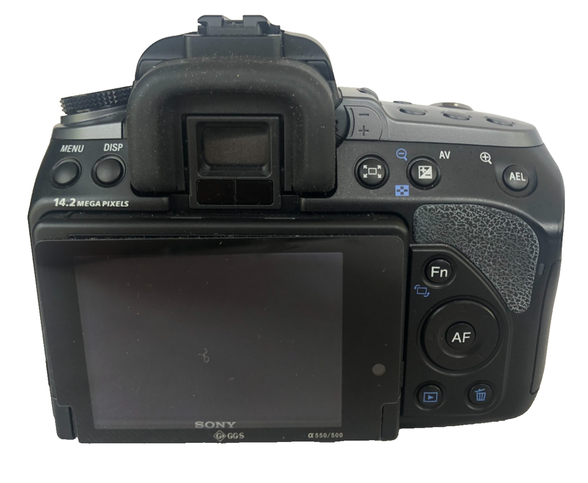 Sony Alpha 550 DSLR camera body, 14.2mp + lens | eBay