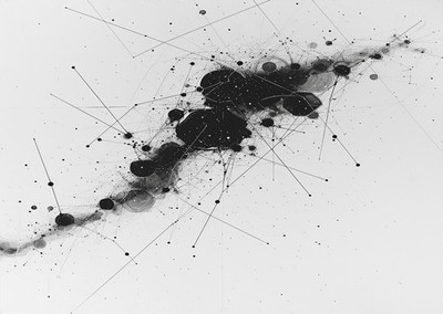 Abstrakte Schwarz-Wei�-Wandkunst Modernes Geometrisches Design Abstrak