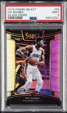 2018 PANINI SELECT SILVER PRIZM #55 MO BAMBA PSA 9