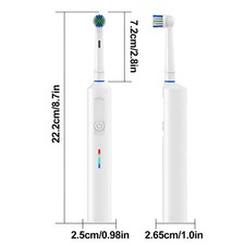 Smart Toothbrush Electric Rechargeable Rotating Brush Oral-B Heads Timer Modes — image 5