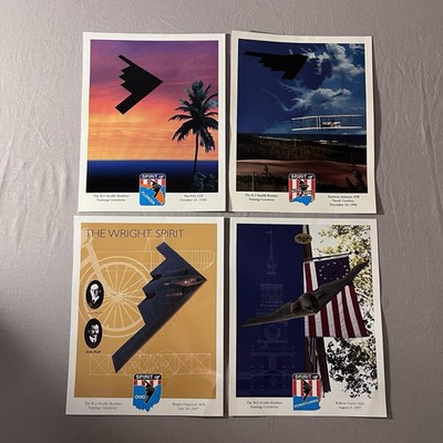 B-2 Bomber Naming Ceremony Posters SET 4 Florida Ohio Kitty Hawk Pennsylvania