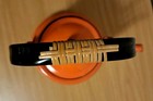 Vintage Japan Orange With Black Trim Enamelware Teapot With Lid Clean Inside — photo 4