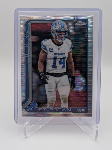 2025 Topps Chrome - Amon-Ra St. Brown #98 Pulsar Refractor