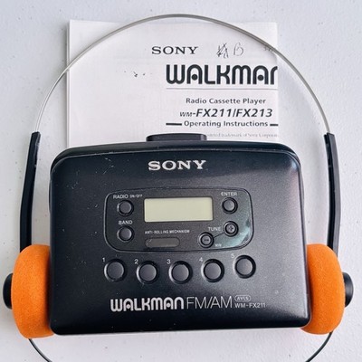 Sony Walkman WM-FX211 AM/FM Radio Cassette Player - New Belt - Reconditioned!