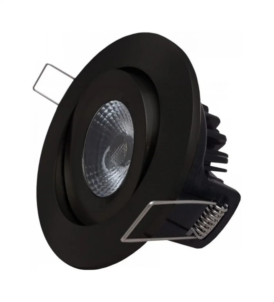 Downlight Black Elan Dimmable LED Tilt IP20 Cool White ELAN-T-4K-BL