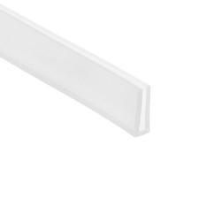 U Channel Edging Trim, 13.1 ft 0.79"Wx0.08"Tx0.28"H Sheet Edge Guard Protector