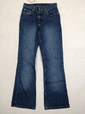 Jordache Womens Ankle Flare Jeans Size 3 / 4 Cotton Blue Denim