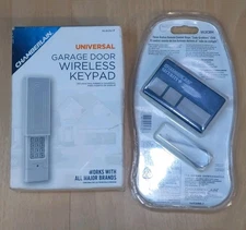 Chamberlain KLIK2U-P Universal Wireless Garage Door Keypad White + Remote Opener